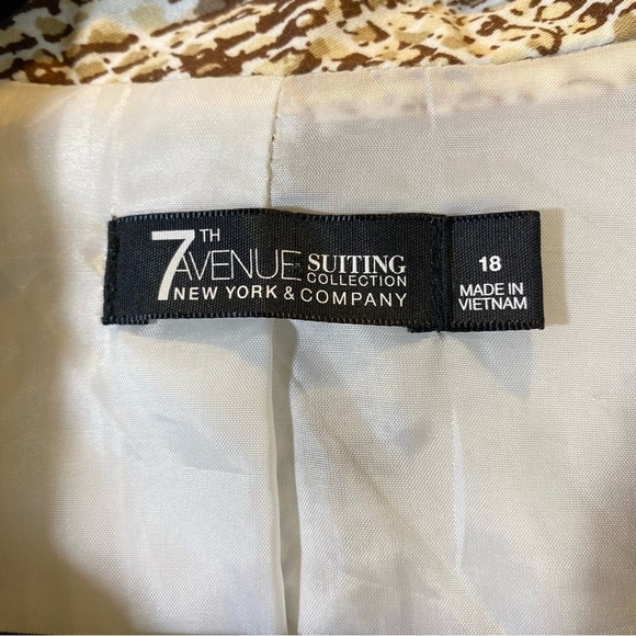 7th Avenue Suiting Collections NY&Co plus size 18 lined 2 button Blazer Jacket - Picture 6 of 7